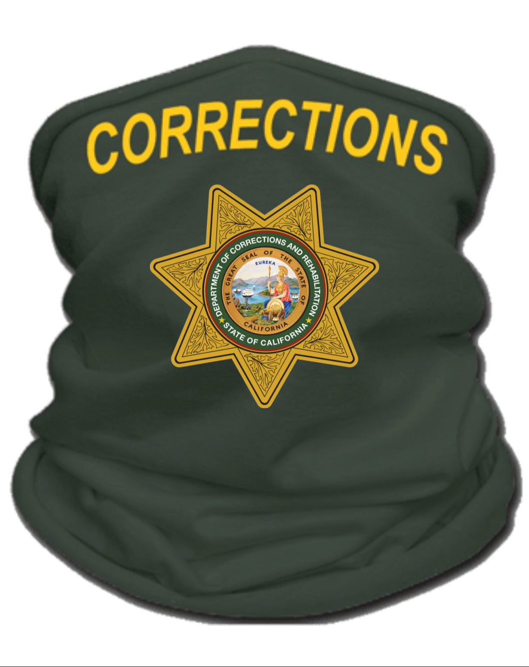 CDCR Corrections Gaiter Face Shield